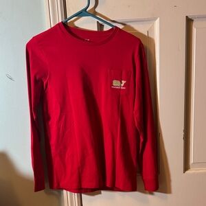 Vineyard Vines Kids Classic Red Long Sleeve Tee new without tags